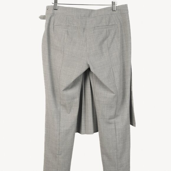 Tibi AW/14 Runway Grey Tropical Wool Pleated Wrap Pants - Picture 3 of 14